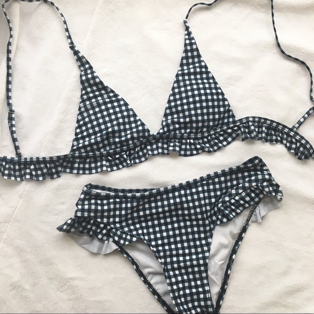 ‘Zahra' Gingham Bikini Set - Picture 6 of 7
